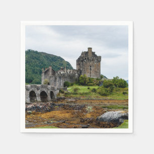 Eilean Donan Castle, Loch Duich - Scotland, UK Napkins