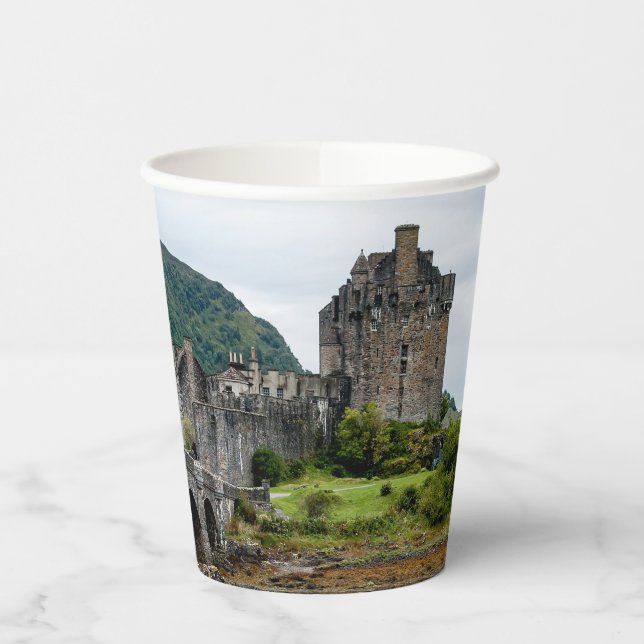 Eilean Donan Castle, Loch Duich - Scotland, UK Paper Cups (Left)