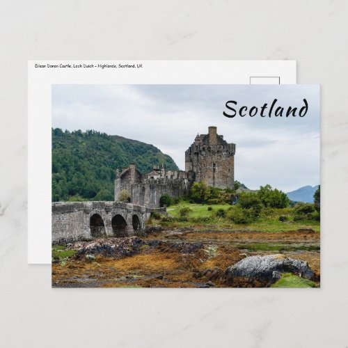 Eilean Donan Castle Loch Duich _ Scotland UK Postcard