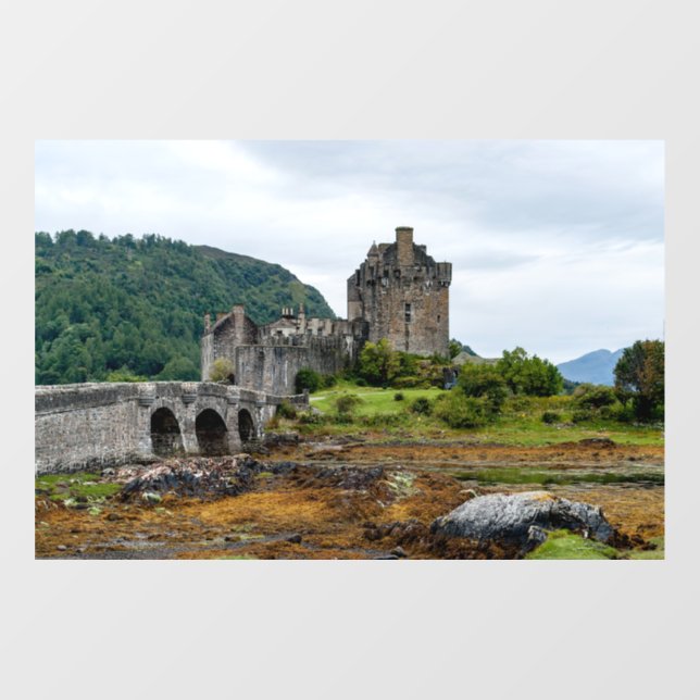 Eilean Donan Castle, Loch Duich - Scotland, UK Window Cling (Sheet)