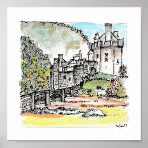 Eilean Donan Castle Print Of Original Painting