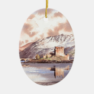 "Eilean Donan Castle" Scotland Ceramic Ornament