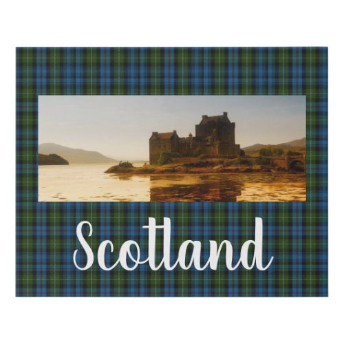Eilean Donan Castle Scotland Faux Canvas Print