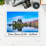 Eilean Donan Castle - Scotland Postcard<br><div class="desc">Beautiful postcard featuring an original photograph of one of the most iconic castles in the Scottish Highlands,  the Eilean Donan Castle</div>