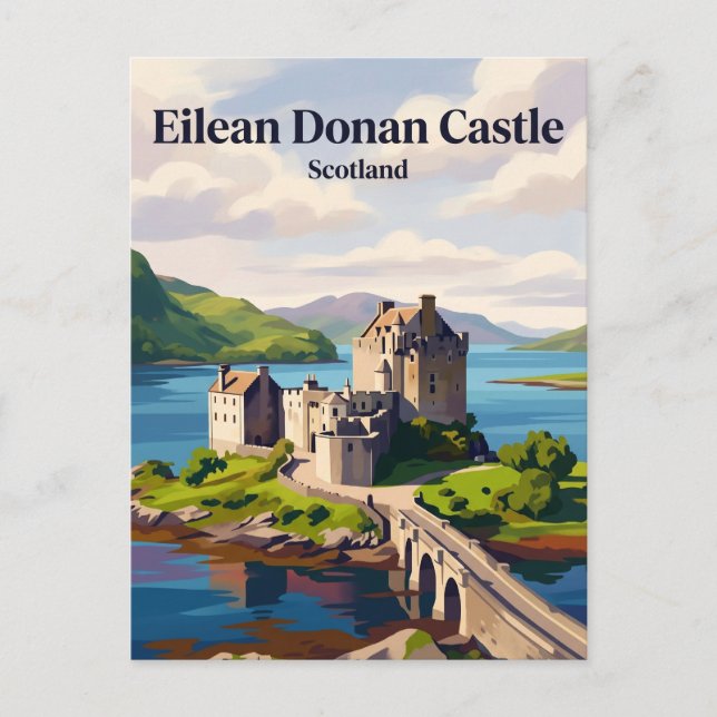 Eilean Donan Castle Scotland Postcard (Front)