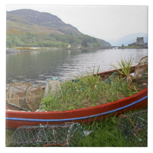 Eilean Donan Castle, Scotland. The famous Eilean 4 Ceramic Tile