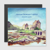 Eilean Donan Castle Scotland Watercolor Painting (Front/Back)