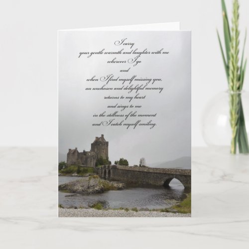 Eilean Donan Castle Thinking of You Card