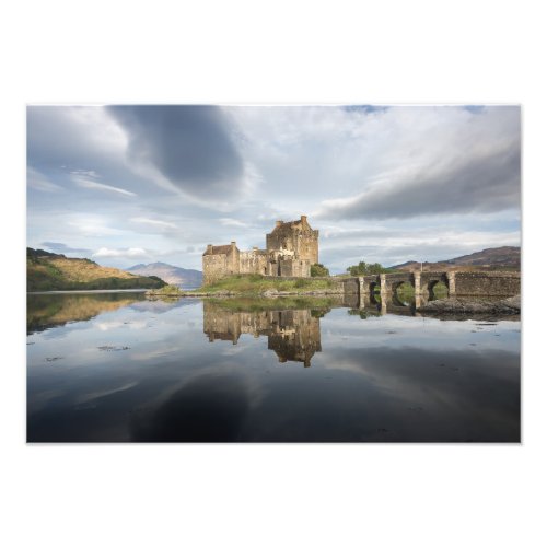 Eilean Donan Castle with reflection in Scotland Photo Print
