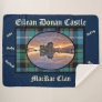 Eilean Donan Castle's MacRae Clan Tartan Sherpa Blanket