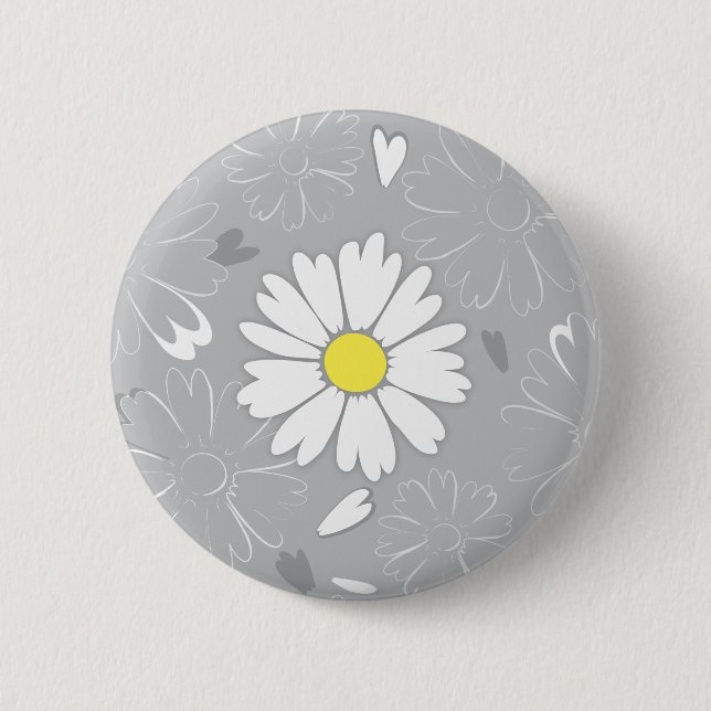 Eilin's Daisy Flower Button (Front)