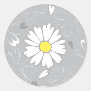 Eilin's Daisy Flower Classic Round Sticker