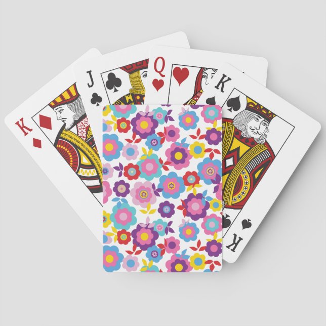 Eilin's Spring Flowers 2 Poker Cards (Back)