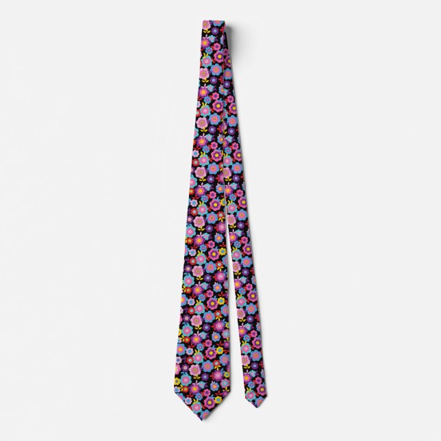 Eilin's Spring Flowers Neck Tie (Front)