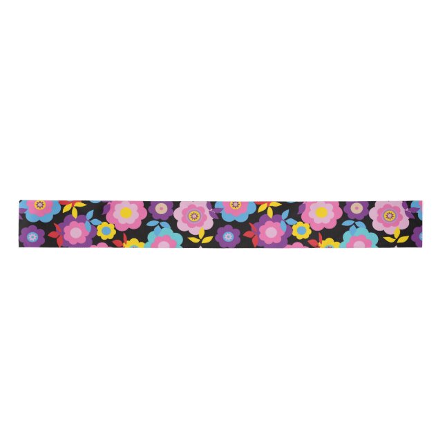 Eilin's Spring Flowers Satin Ribbon (Front)