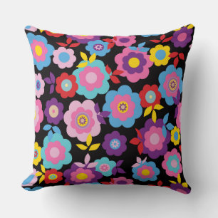 Eilin's Spring Flowers Throw Pillow