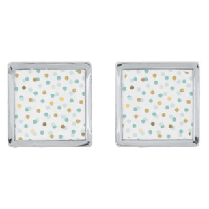 Eilin's Trendy Pattern Cufflinks