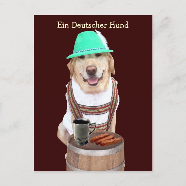 Ein Deutscher Hund Postcard (Front)