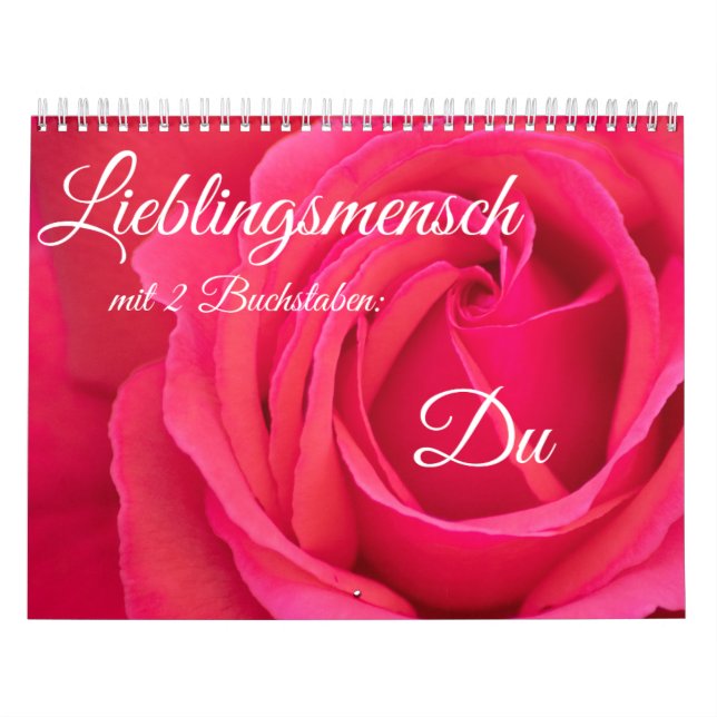Ein ganzes Jahr Blumen für Deinen Lieblingsmensch! Calendar (Cover)