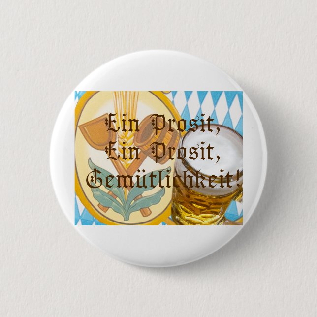 Ein Prosit Pinback Button (Front)