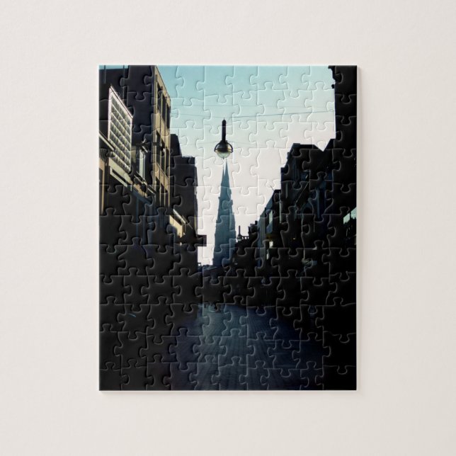 Eindhoven street & Catharinakerk, Netherlands Jigsaw Puzzle (Vertical)