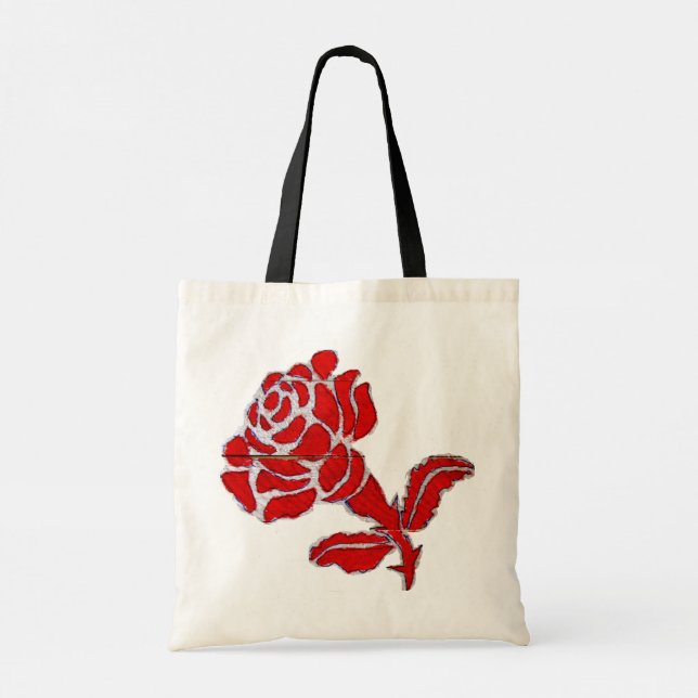Eine Tasche voller ROSEN - Tragetaschen Tote Bag (Back)