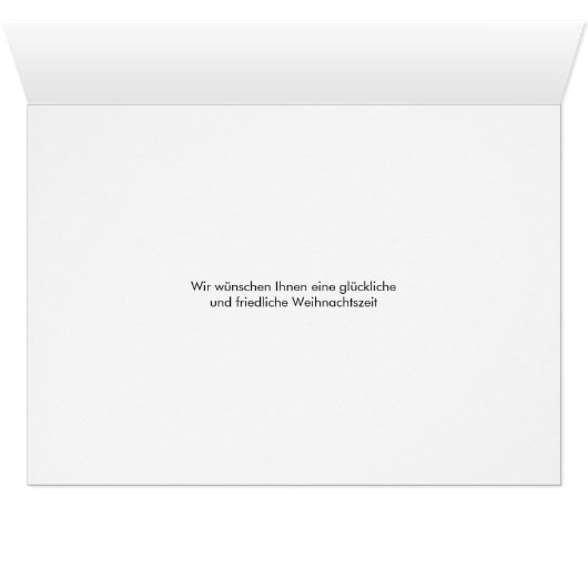 Einfach Feiertags-Gruß (Inside Horizontal (Bottom))