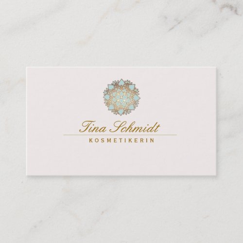 Einfache EleganteBlue Lotus Blume Business Cards