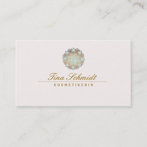 Customizable Einfache EleganteBlue Lotus Blume Business Cards
