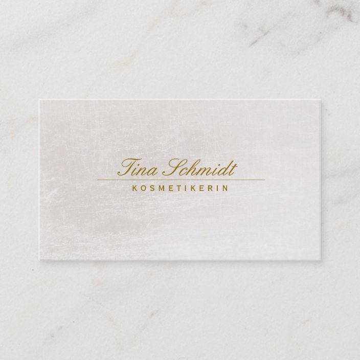 Einfache Elegante Kosmetik Salon Spa Visitenkarte Business Card Zazzle Com