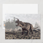 Einiosaurus dinosaur - 3D render (Front/Back)