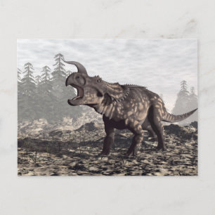 Einiosaurus dinosaur - 3D render Postcard