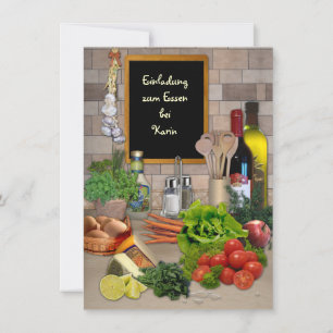 Einladung zum Essen (mit deinem Namen) Invitation