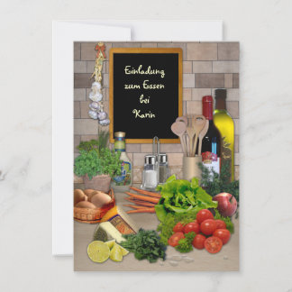 Einladung zum Essen (mit deinem Namen) Invitation