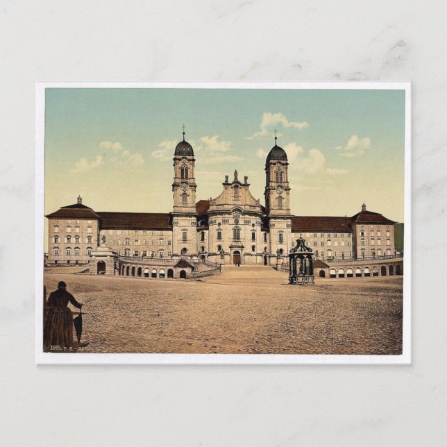 Einsiedeln, monastery, Lake Lucerne, Switzerland v Postcard (Front)