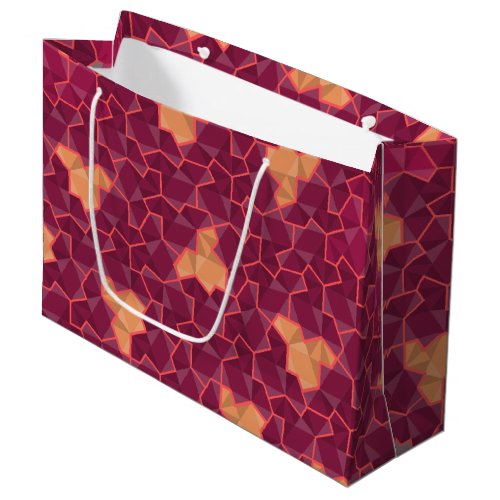 Einstein aperiodic tiling Pomegranate Large Gift Bag