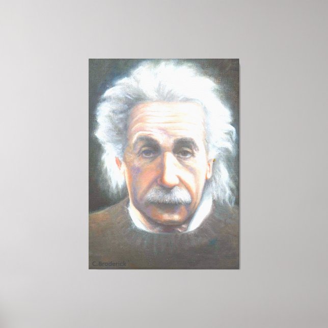 Einstein by Carol Broderick Canvas Print (Front)