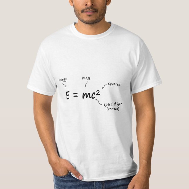 einstein equation e=mc2 T-Shirt (Front)