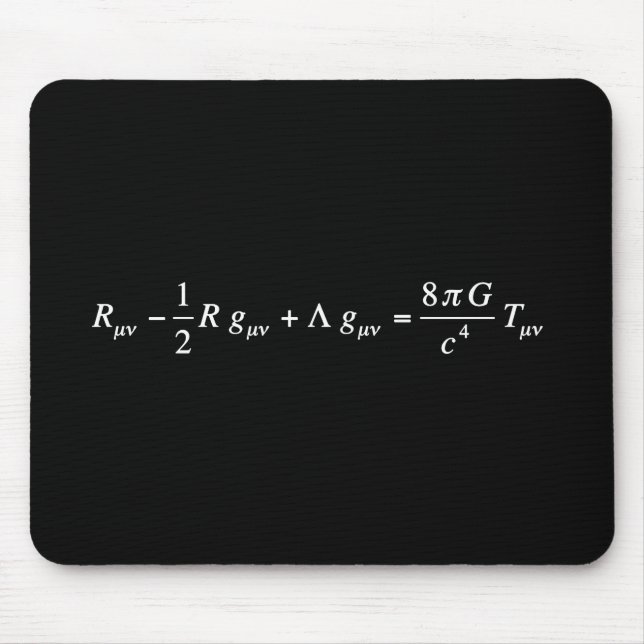 Einstein field equation of general relativity mouse pad (Front)