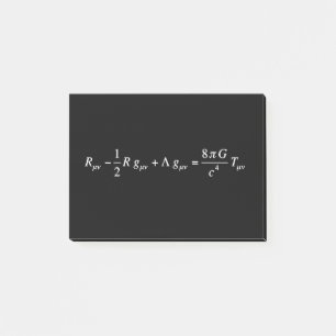 Einstein field equation of general relativity post-it notes