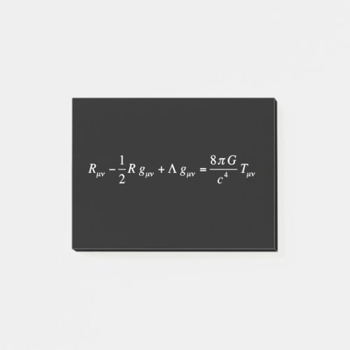 Einstein field equation of general relativity post_it notes
