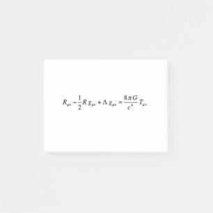 Einstein field equation of general relativity post-it notes