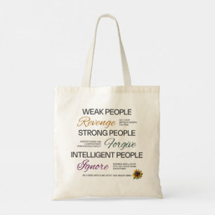 Einstein Forgive Ignore Minimalist Growth Quote Tote Bag