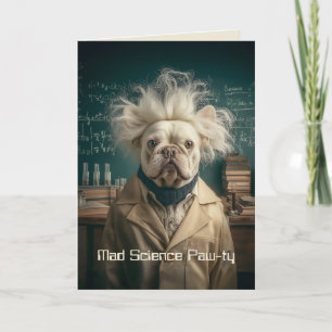 Einstein Pup in Lab Coat Invitation