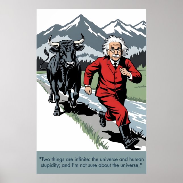 Einstein quote poster (Front)