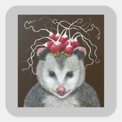 Einstein the opossum stickers