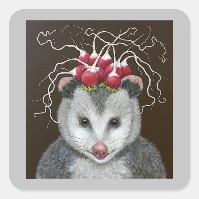 Einstein the opossum stickers (Front)