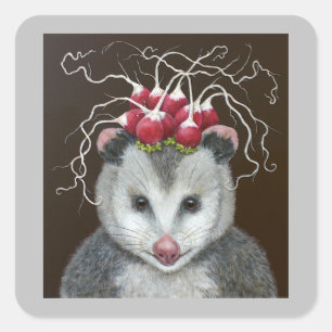 Einstein the opossum stickers