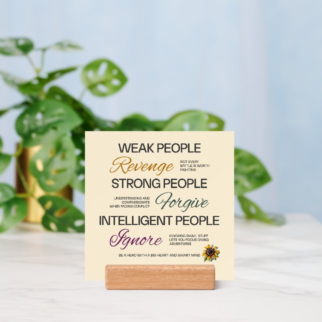 Einstein Wisdom Growth Forgive Modern Script Quote Holder (Insitu 3)