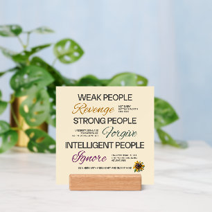 Einstein Wisdom Growth Forgive Modern Script Quote Holder